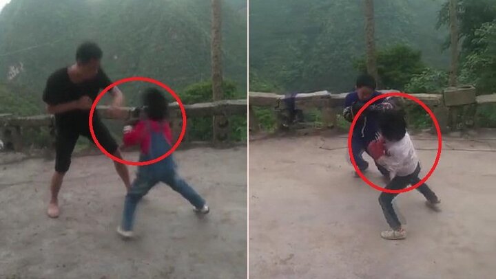 Clip: Bé gái 8 tuổi khoe kỹ năng đấm bốc thần sầu