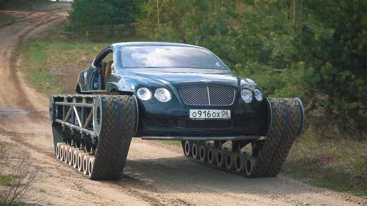Video: Siêu xe Bentley biến thành xe tăng, vượt mọi địa hình