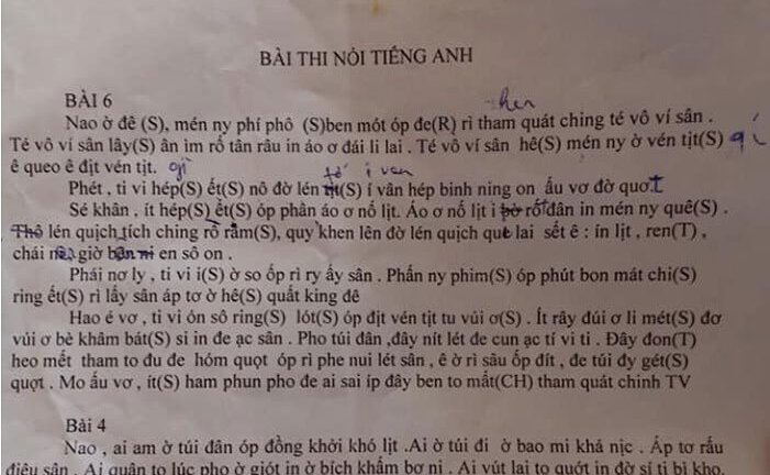 ‘Hại não’ với cách đọc phiên âm từ tiếng Anh sang Tiếng Việt