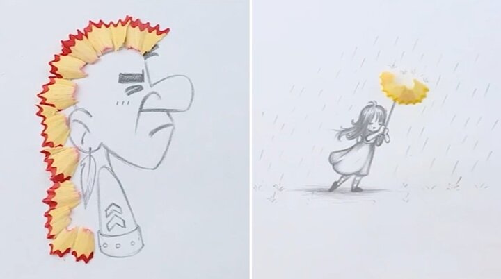Video: Ý tưởng vẽ sáng tạo từ vỏ gọt bút chì