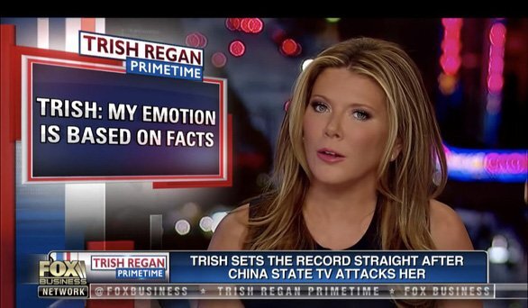 MC xinh đẹp của Mỹ 'thách đấu' MC Trung Quốc ngay trên sóng truyền hình