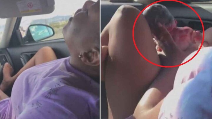 Clip: Không kịp đến bệnh viện, bà bầu tự đỡ đẻ trên ô tô