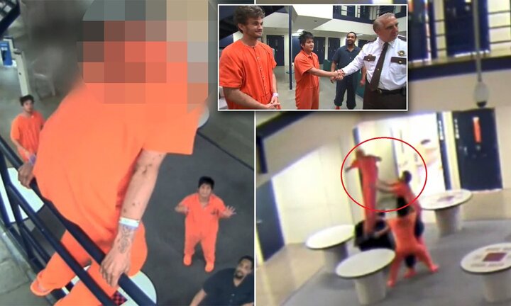 Clip: Tù nhân nhảy lầu tự tử, được 3 bạn tù cứu mạng như phim hành động