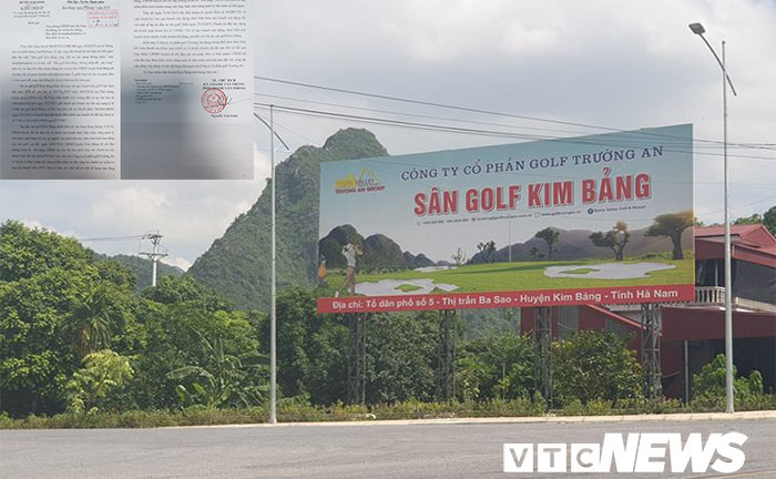 UBND huyện Kim Bảng: Nhiều hạng mục sân golf Kim Bảng xây không phép