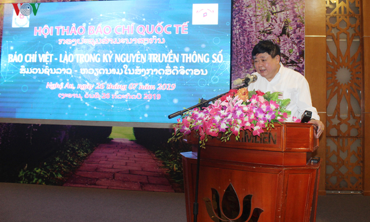 Hội thảo 'Báo chí Việt - Lào trong kỷ nguyên truyền thông số'