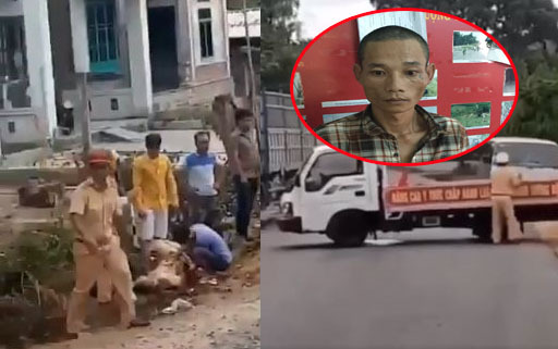 Tài xế liều mạng tông thẳng vào xe CSGT chặn đường ở Gia Lai dương tính với ma túy