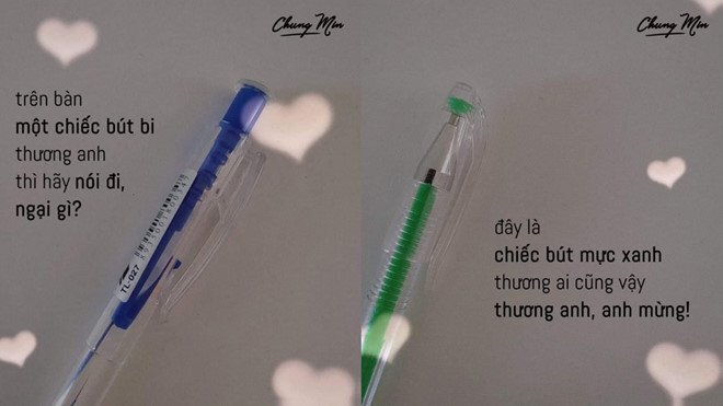 Bút bi và những màn 'thả thính' cực đỉnh của học sinh