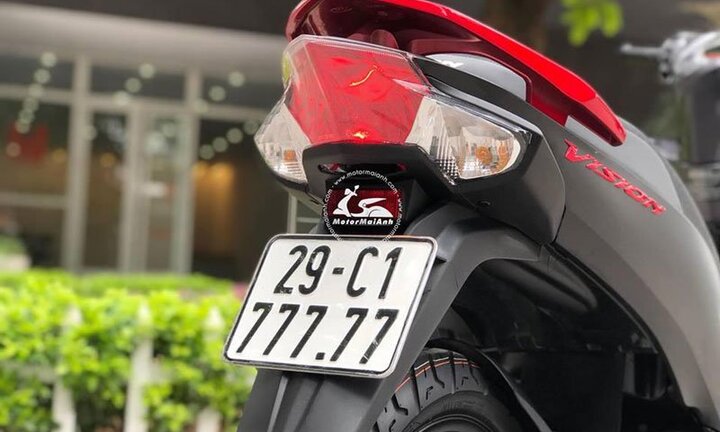 Tận mục dàn xe Honda Vision biển số siêu đẹp