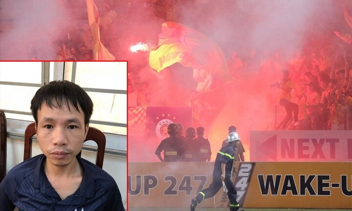 Khởi tố, tạm giam kẻ bắn pháo sáng khiến cổ động viên nữ bị thương trên sân Hàng Đẫy