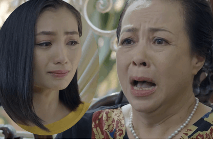 'Hoa hồng trên ngực trái' tập 19: Bà Kim phát điên khi thấy chồng hôn ảnh con dâu