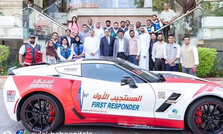 Bệnh viện Dubai 'chơi trội', dùng siêu xe làm xe cứu thương