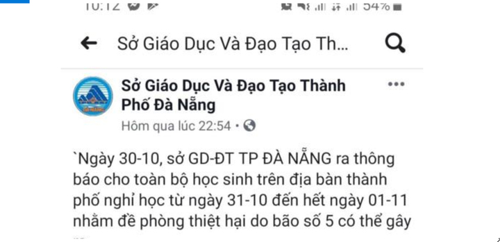 Đà Nẵng xuất hiện công văn giả mạo cho học sinh toàn thành phố nghỉ học