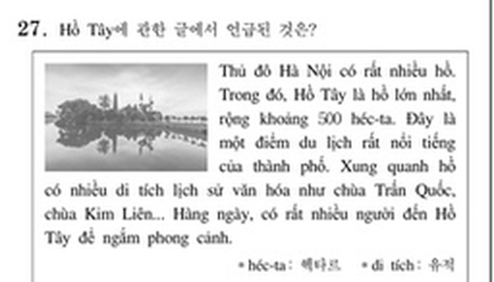 Thử sức với đề thi Tiếng Việt tại kỳ thi đại học 2019 Hàn Quốc