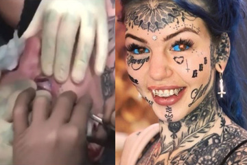 Liều lĩnh xăm màu tròng mắt, cô gái 24 tuổi suýt mù