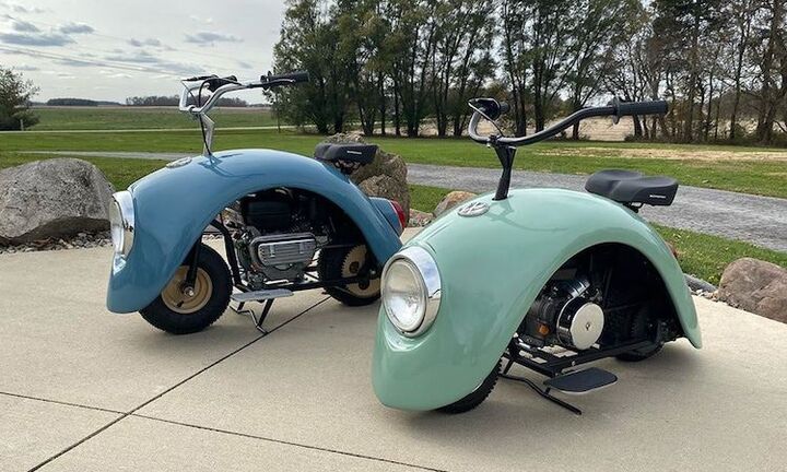 Xe máy kỳ dị làm từ ốp chắn bùn của ô tô Volkswagen Beetle