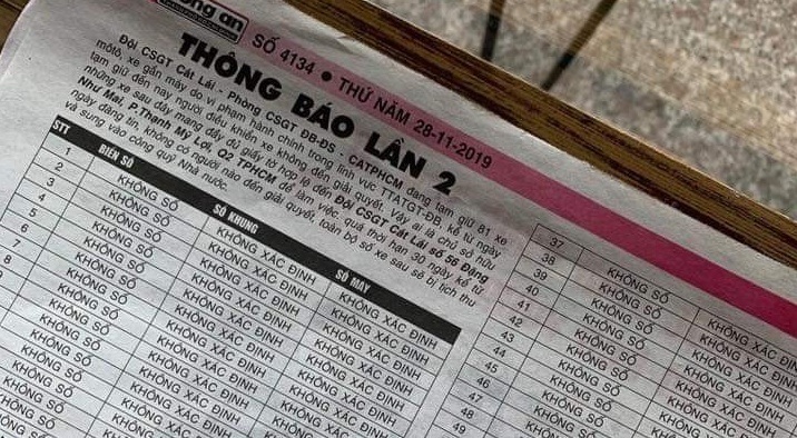 Đăng tìm chủ xe với thông báo 'có cũng như không', Phòng CSGT TP.HCM lý giải