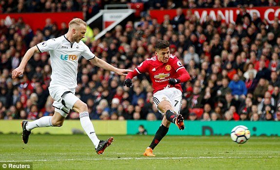Sanchez bùng nổ, MU dễ dàng đánh bại Swansea