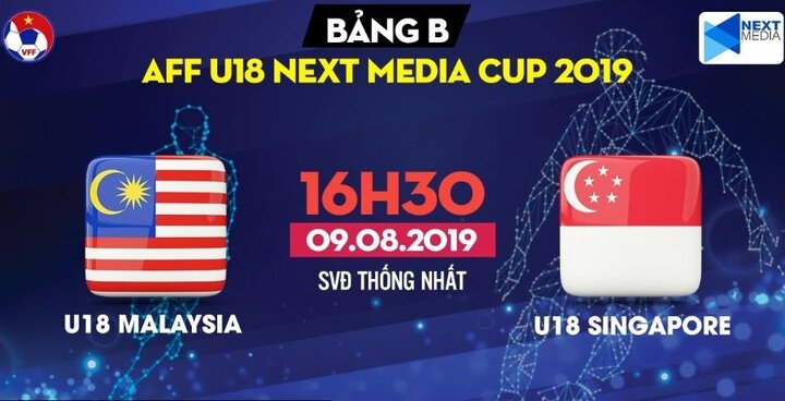 Trực tiếp U18 Malaysia vs U18 Singapore