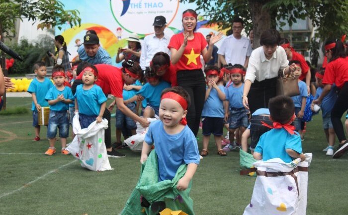 Ảnh: Bé mầm non ngộ nghĩnh trong 'Thế vận hội Thể thao Olympic 2018'