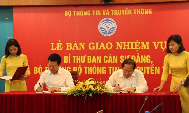 Bàn giao nhiệm vụ Bí thư Ban cán sự Đảng, Bộ trưởng Bộ Thông tin và Truyền thông