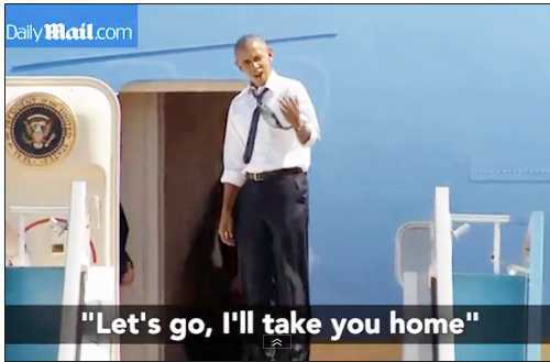 Video: Tổng thống Obama hết kiên nhẫn, liên tục ngoắc tay giục cựu Tổng thống Bill Clinton lên chuyên cơ