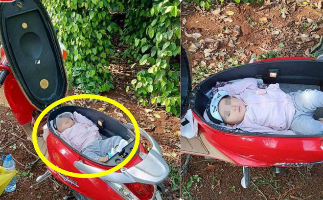 Tranh cãi việc mẹ đặt con vào cốp xe để đi làm rẫy