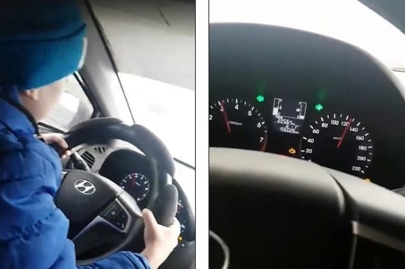 Phẫn nộ clip người mẹ để con trai 6 tuổi lái ôtô 130 km/h trên cao tốc