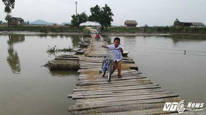 Dân 'đánh đu với tử thần' trên cây cầu gỗ 20 năm tuổi