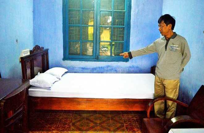 Chiếc giường ngoại cỡ phục vụ Chủ tịch Fidel Castro trong chuyến thăm Quảng Bình năm 1973