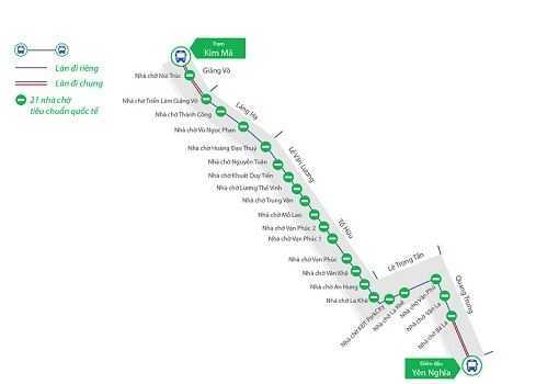 Từ 1/1/2017, cấm tất cả phương tiện dừng đỗ dọc tuyến buýt nhanh BRT
