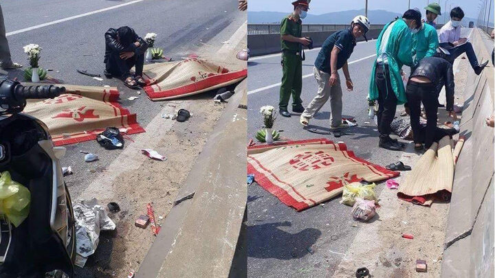 Xe máy tông xe đầu kéo, thai phụ và con gái chết thương tâm