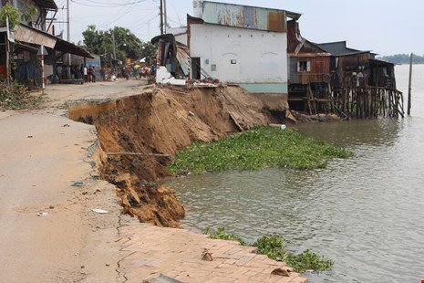Sạt lở nhấn chìm 14 căn nhà ở An Giang: Phó Thủ tướng chỉ đạo khẩn
