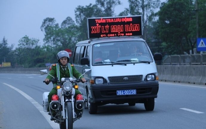 Công an Kỳ Anh đi xe biển giả để tuyên truyền, xử lý mại dâm