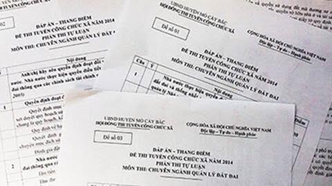 Lộ đề thi công chức ở Cà Mau