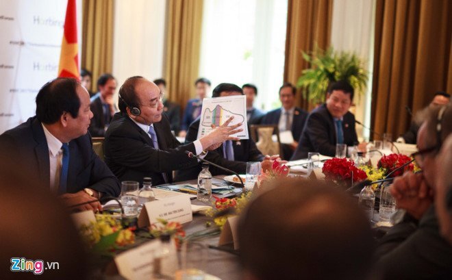 Thủ tướng gặp gần 20 nhà lãnh đạo các tập đoàn hàng đầu nước Mỹ