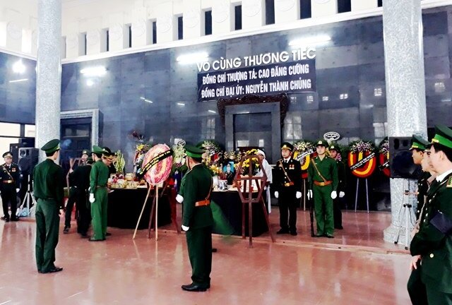 Xúc động lễ truy điệu 2 cán bộ biên phòng bị lũ cuốn trôi ở Thanh Hóa