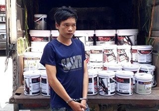 Nam thanh niên mượn ô tô đi từ Hà Nam vào Thanh Hóa trộm 93 thùng sơn