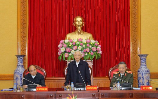 Tổng Bí thư chỉ đạo phiên họp Thường vụ Đảng ủy Công an Trung ương