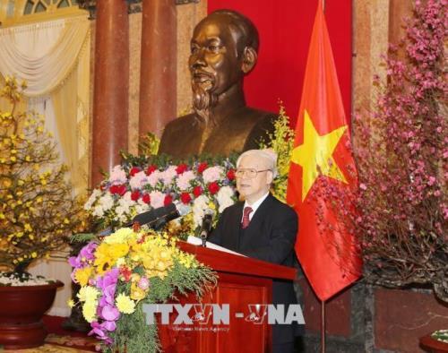 Tổng Bí thư chúc Tết lãnh đạo, nguyên lãnh đạo Đảng, Nhà nước