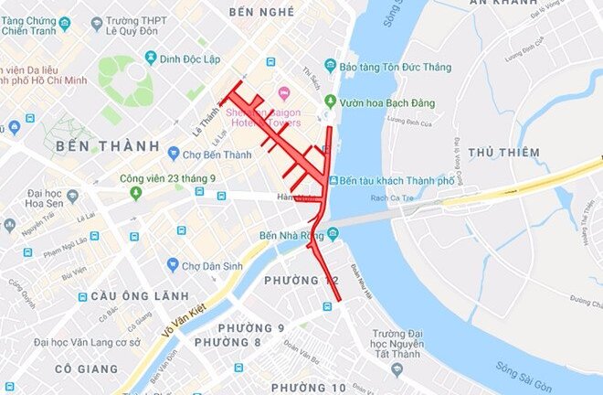 TP.HCM cấm nhiều tuyến đường đêm giao thừa Tết Dương lịch