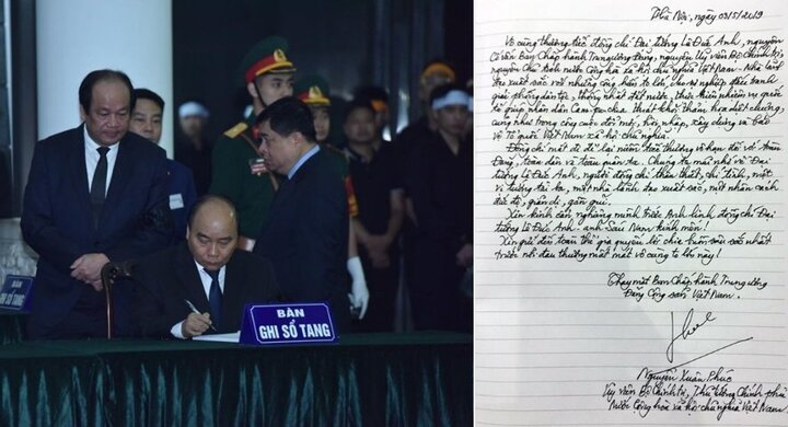 Xúc động những lời tiễn biệt trong sổ tang Đại tướng Lê Đức Anh