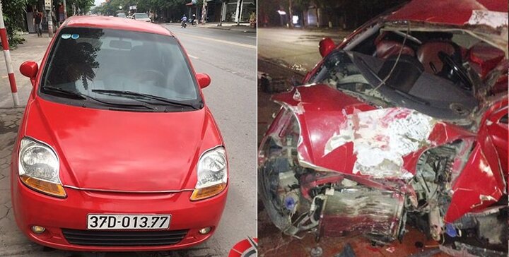 Chủ xe uất nghẹn nhìn ô tô nát bét sau một đêm đỗ trước cửa nhà