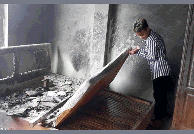 Nghi vấn nam thanh niên ngáo ngơ thuê phòng rồi phóng hỏa đốt nhà nghỉ