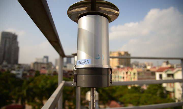 Ảnh: Trạm quan trắc không khí ở Thủ đô vận hành thế nào?