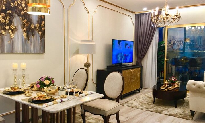 Khám phá căn hộ dát vàng siêu sang ở Hà Nội