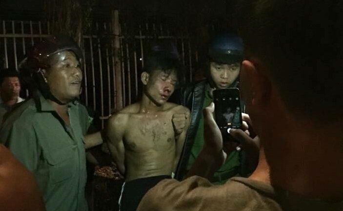 Chém CSGT không thành, nam thanh niên khống chế thai phụ