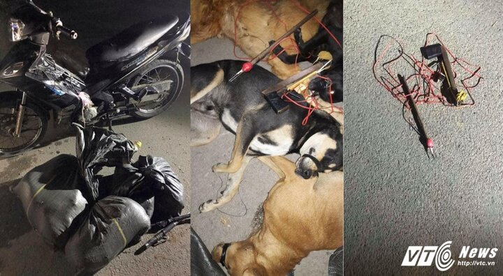 Nhóm trộm chó bị truy đuổi, quẳng ớt bột chống trả để bỏ trốn