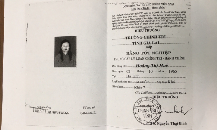 Dùng bằng giả, hiệu trưởng trường mẫu giáo ở Gia Lai bị thu hồi bằng