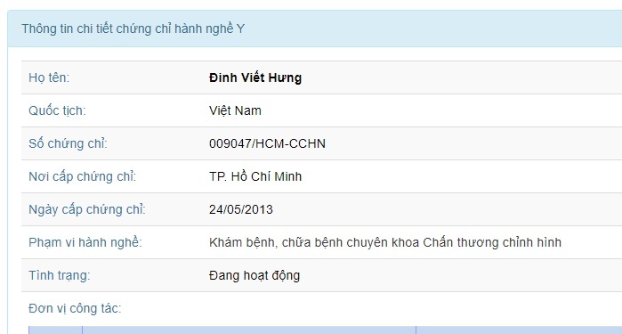 Bác sĩ ở EMCAS làm giả chứng chỉ hành nghề: Chuyển hồ sơ sang công an