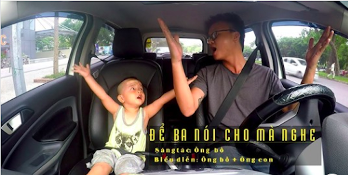 'Để ba nói cho mà nghe' phiên bản hai bố con khiến dân mạng xúc động